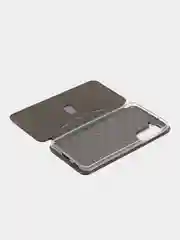 Бордовый чехол-книжка для Samsung S21 FE / S 21 FE / S21FE, экокожа