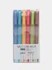 Бронзовый маркеры текстовыделители двухсторонние, пастельные, 6 шт