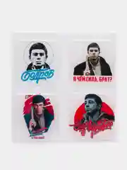 Зеленый 3d наклейки-стикеры для телефона, король и шут