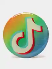 Бирюзовый попсокет "TikTok" для смартфона