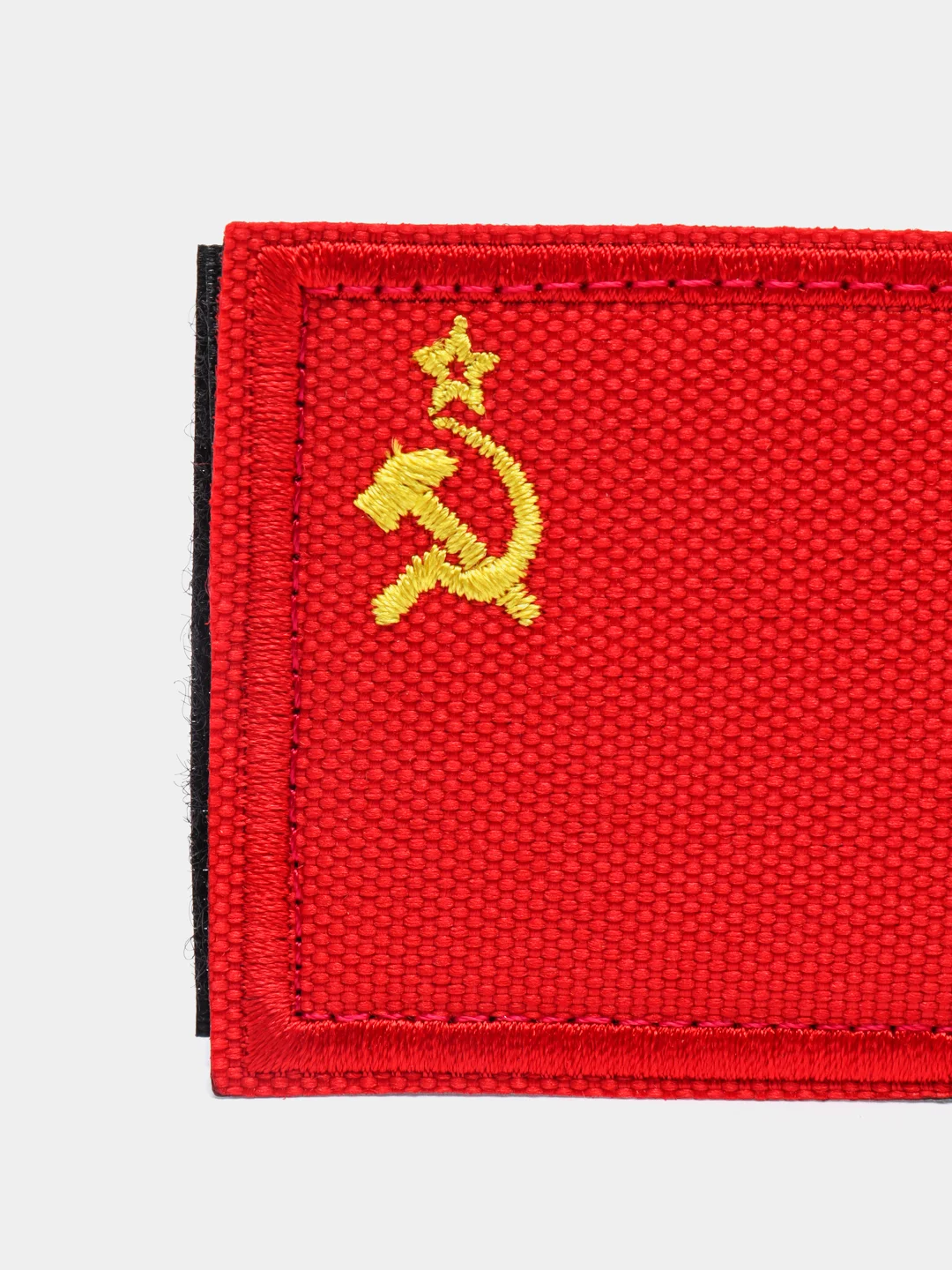Серый шеврон нашивка "Флаг СССР" на липучке