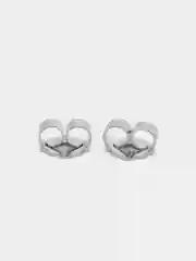 Серебряный фиксатор-заглушка, из серебра 925 пробы
