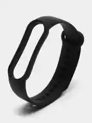 Черный силиконовый ремешок Xiaomi Mi Band 5,6