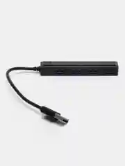 USB-концентратор USB 2.0 на 4 порта / HUB разветвитель KIN KY-161 на 4 USB цвет черный