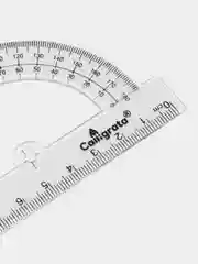 Транспортир прозрачный, 180 градусов, 10 см