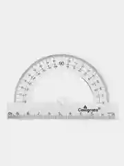 Транспортир прозрачный, 180 градусов, 10 см