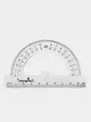Транспортир прозрачный, 180 градусов, 10 см