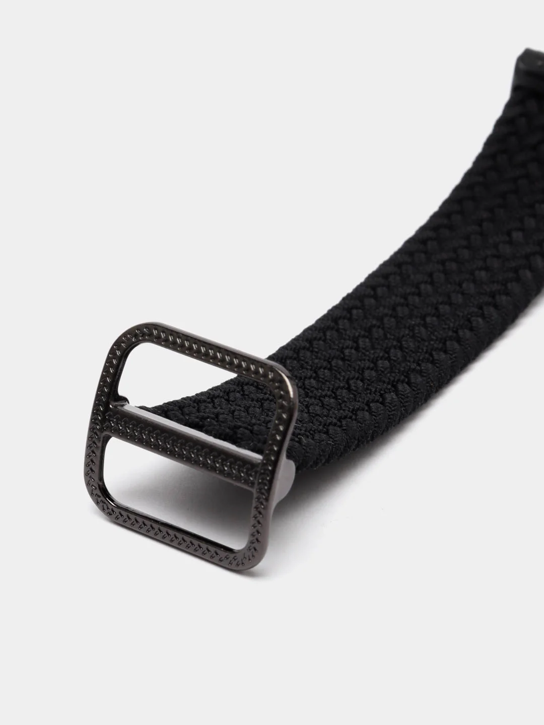 Черный ремешок для Honor Band 7 / Huawei Band 7, нейлоновый, плетеный
