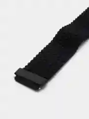 Черный ремешок для Honor Band 7 / Huawei Band 7, нейлоновый, плетеный