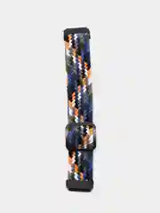 Синий меланж ремешок для Honor Band 7 / Huawei Band 7, нейлоновый, плетеный