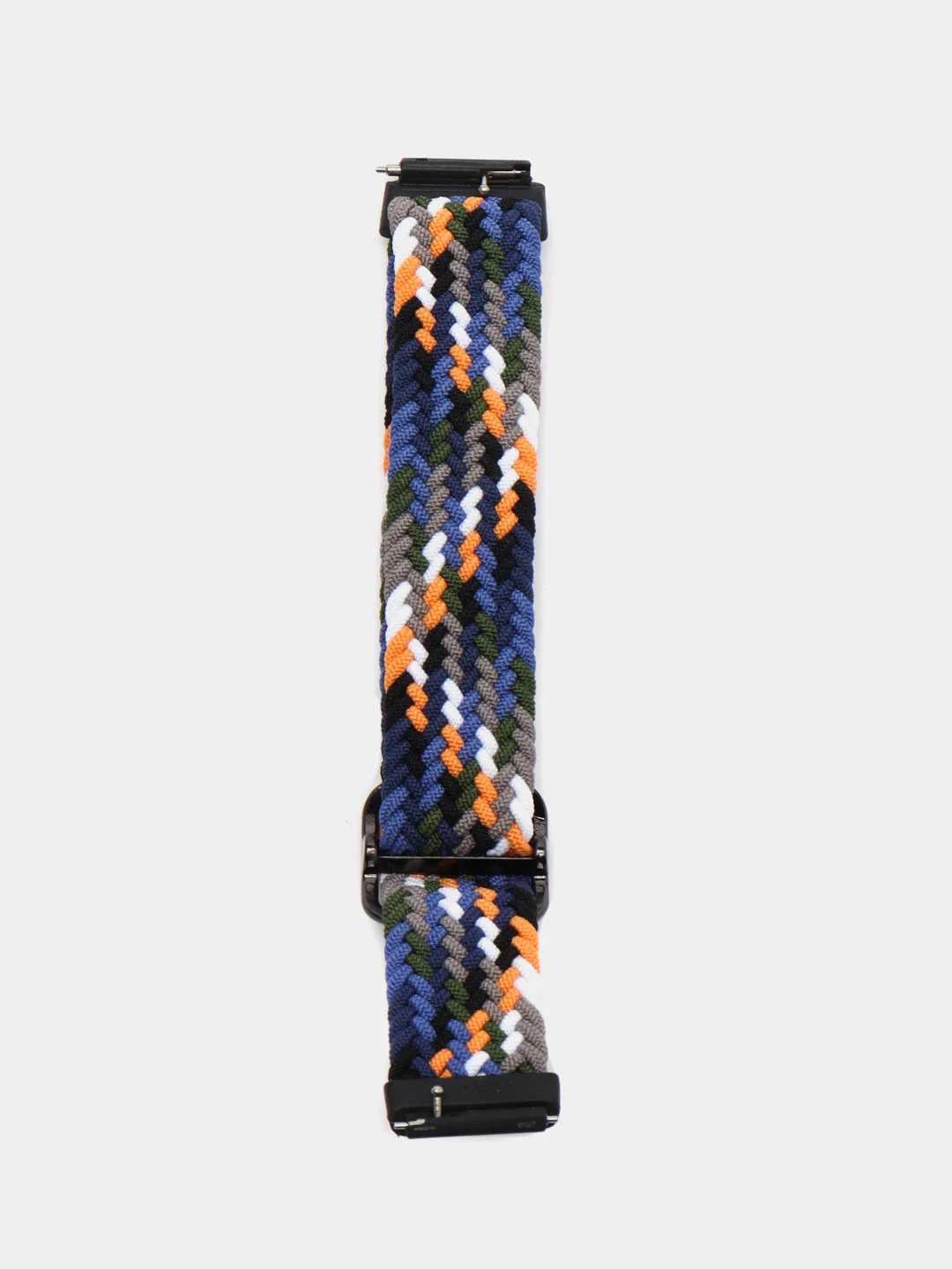 Синий меланж ремешок для Honor Band 7 / Huawei Band 7, нейлоновый, плетеный