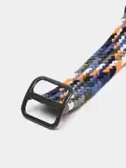 Синий меланж ремешок для Honor Band 7 / Huawei Band 7, нейлоновый, плетеный
