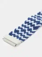Голубой ремешок для Honor Band 7 / Huawei Band 7, нейлоновый, плетеный