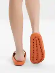 Оранжевый сланцы, шлепанцы женские