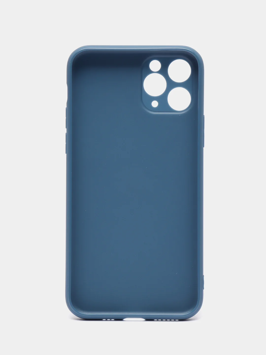 Синий меланж чехол для iPhone 11 Pro с защитой камеры
