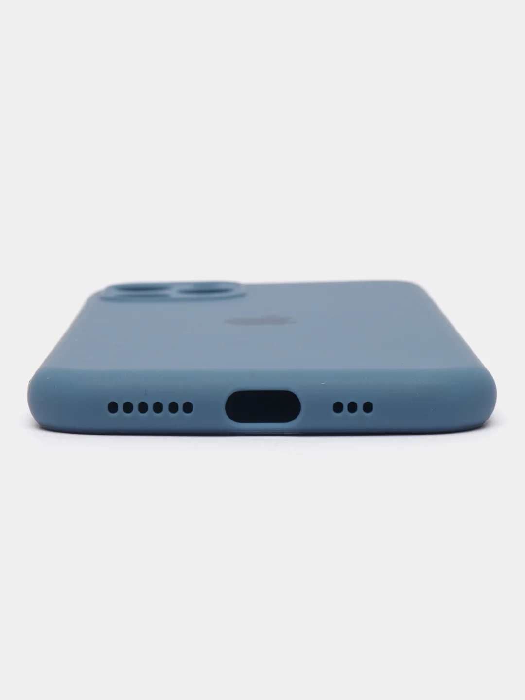 Синий меланж чехол для iPhone 11 Pro с защитой камеры