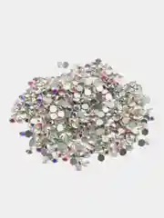 Ледяной стразы стеклянные клеевые холодной фиксации Люкс