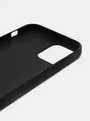Зеленый чехол для iPhone 12/12 Pro с кожаной вставкой