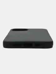 Зеленый чехол для iPhone 12/12 Pro с кожаной вставкой