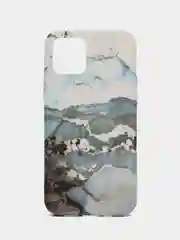 Серый меланж чехол для iPhone 12/12 Pro с принтом под мрамор