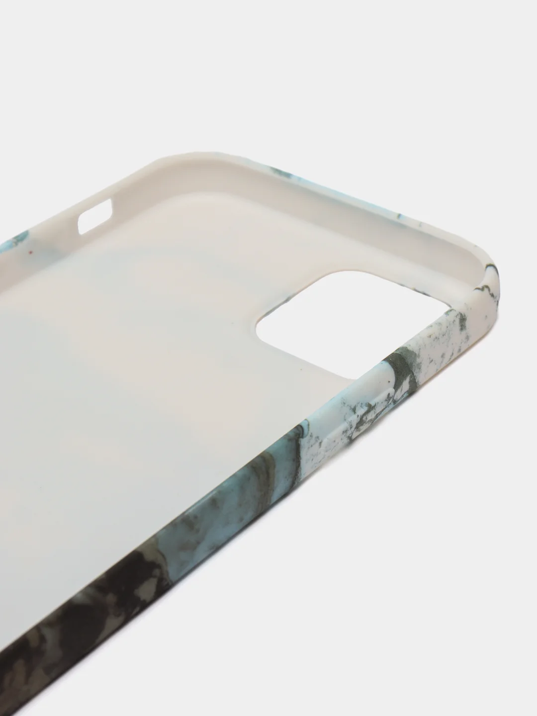 Серый меланж чехол для iPhone 12/12 Pro с принтом под мрамор