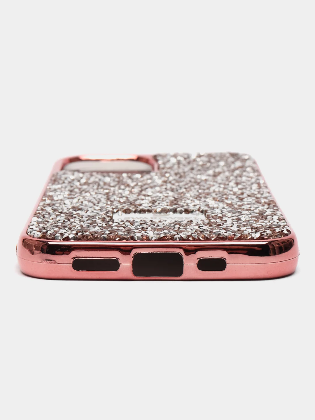Розовый чехол со стразами для iPhone 12/12 Pro