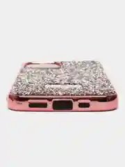 Розовый чехол со стразами для iPhone 12/12 Pro