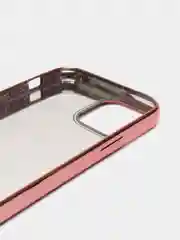 Розовый чехол со стразами для iPhone 12/12 Pro