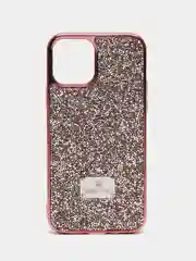 Розовый чехол со стразами для iPhone 12/12 Pro