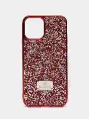 Красный чехол со стразами для iPhone 12/12 Pro