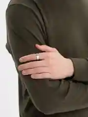 Серый кольцо стальное унисекс, 3 вида