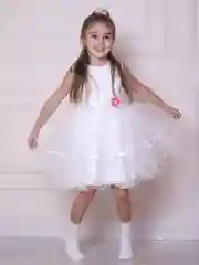 Нарядное праздничное пышное платье для девочки