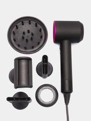 Фен профессиональный Super hair dryer, для укладки и сушки волос, с 5 насадками