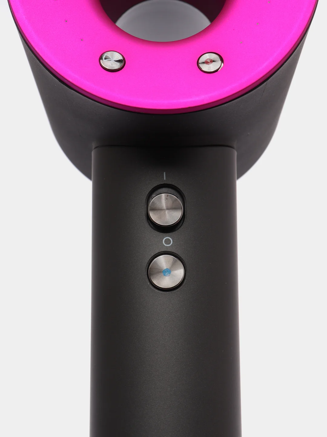 Тёмно-розовый фен профессиональный Super hair dryer, для укладки и сушки волос, с 5 насадками