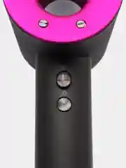 Тёмно-розовый фен профессиональный Super hair dryer, для укладки и сушки волос, с 5 насадками