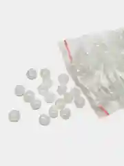 Белый бисер крупный, стеклянный, 6/0, 4 мм Бисер разноразмерный
