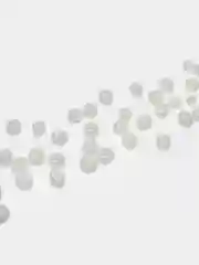 Белый бисер крупный, стеклянный, 6/0, 4 мм Бисер разноразмерный