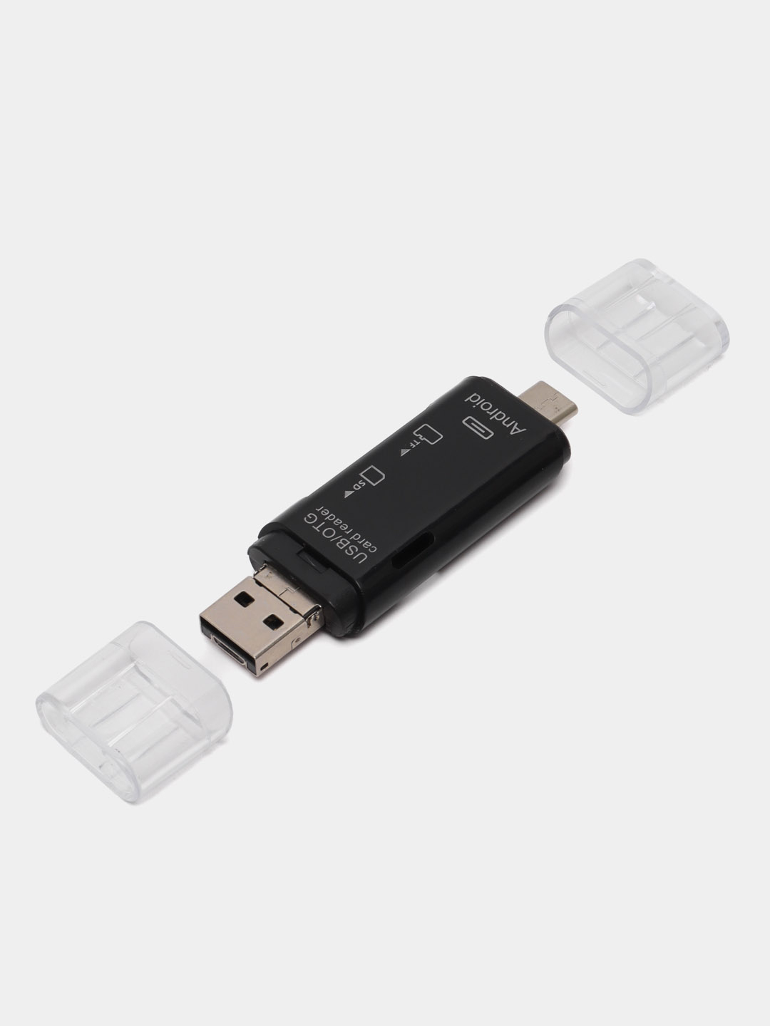 OTG Картридер USB 3 в 1 D-178 Type C & Micro USB TF/SD купить по цене 410 ₽  в интернет-магазине Магнит Маркет