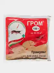 Гранулы от медведки Гром, Зеленая Аптека, 100гр