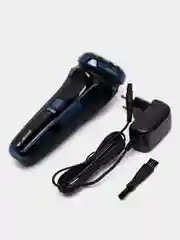 Электрическая бритва Polaris PMR 0304R wet&dry PRO 5 blades, графитовый/синий