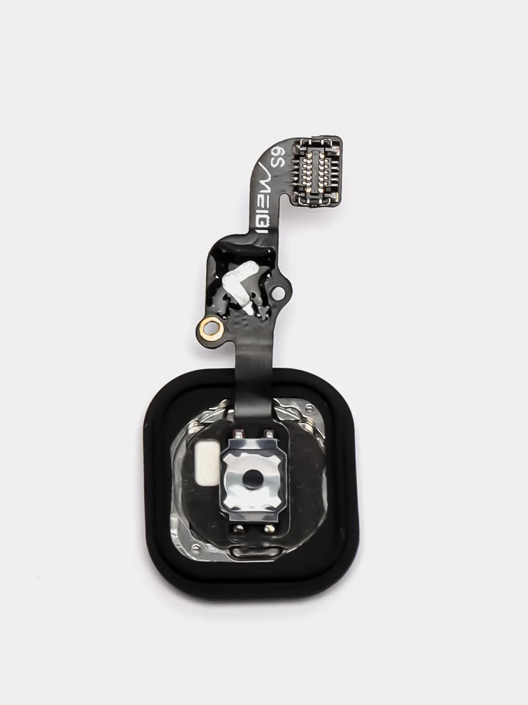 Серебряный кнопка Home для iPhone 5S, SE, 6, 6S Plus, 7 Plus, 8 Plus, SE 2020 с толкателем и шлейфом
