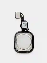 Серебряный кнопка Home для iPhone 5S, SE, 6, 6S Plus, 7 Plus, 8 Plus, SE 2020 с толкателем и шлейфом