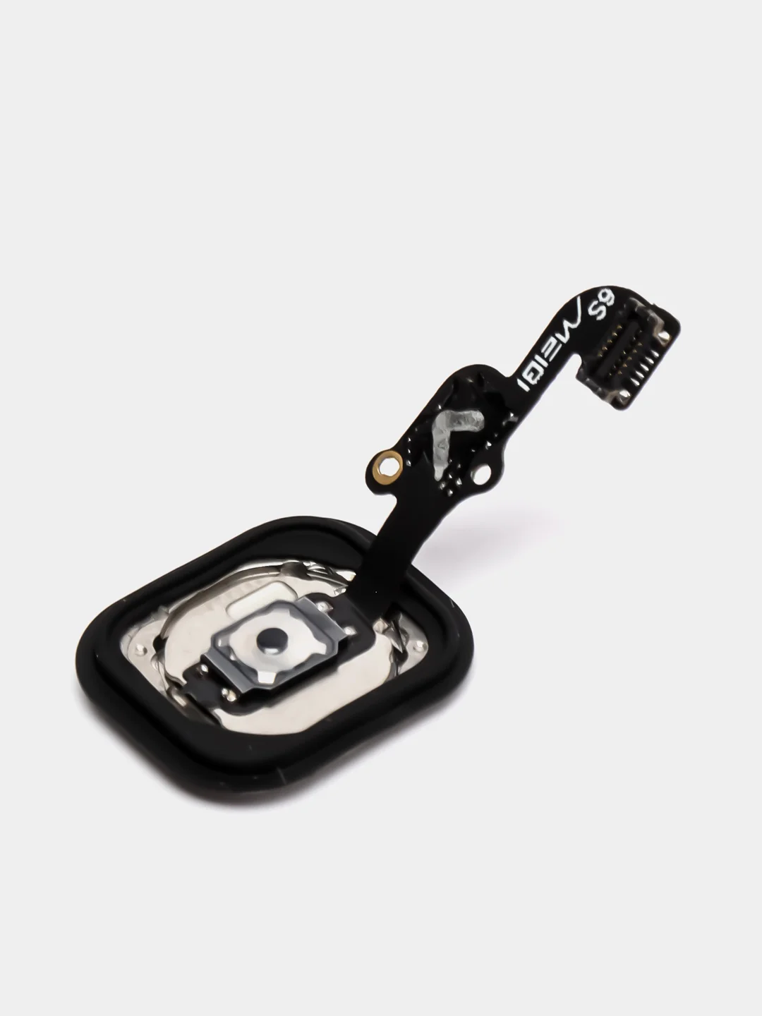 Серебряный кнопка Home для iPhone 5S, SE, 6, 6S Plus, 7 Plus, 8 Plus, SE 2020 с толкателем и шлейфом