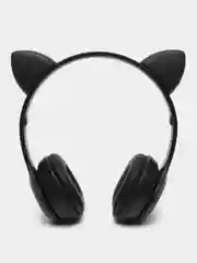 Черный cat Ear P47M Беспроводные детские наушники со светящимися ушками