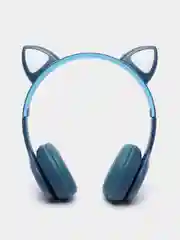 Синий cat Ear P47M Беспроводные детские наушники со светящимися ушками
