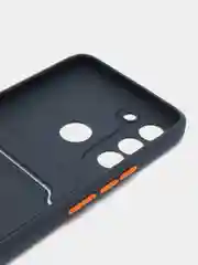 Морской силиконовый чехол для Tecno POP 5 LTE (Техно Поп 5 ЛТЕ), с карманом для карт
