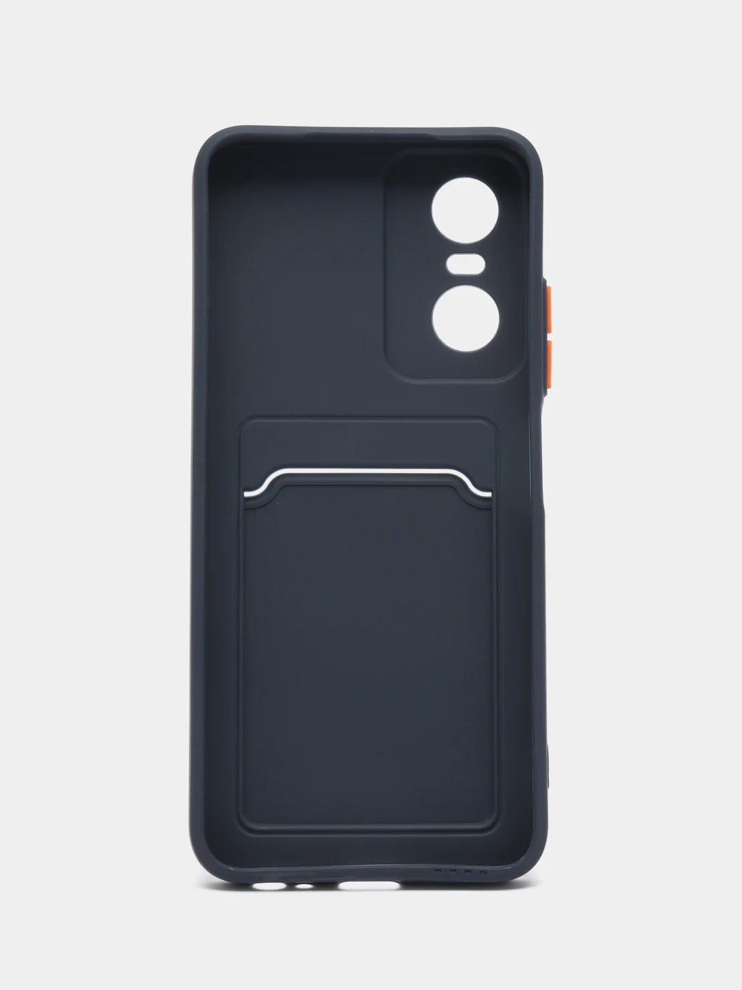 Морской силиконовый чехол для Tecno POP 6 Pro (Техно Поп 6 Про), с карманом для карт, прозрачный