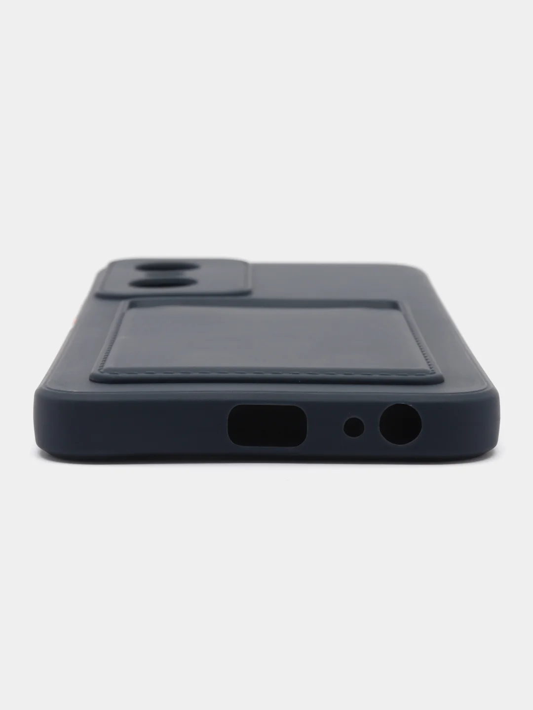 Морской силиконовый чехол для Tecno POP 6 Pro (Техно Поп 6 Про), с карманом для карт, прозрачный