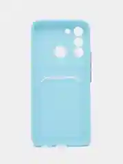 Ледяной силиконовый чехол для Tecno POP 5 LTE (Техно Поп 5 ЛТЕ), с карманом для карт