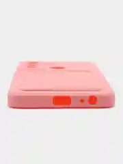 Розовый силиконовый чехол для Tecno POP 5 LTE (Техно Поп 5 ЛТЕ), с карманом для карт